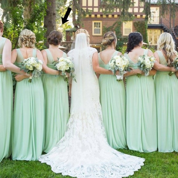 DAVID'S BRIDAL BRIDESMAID DRESS - Picture 4 of 6